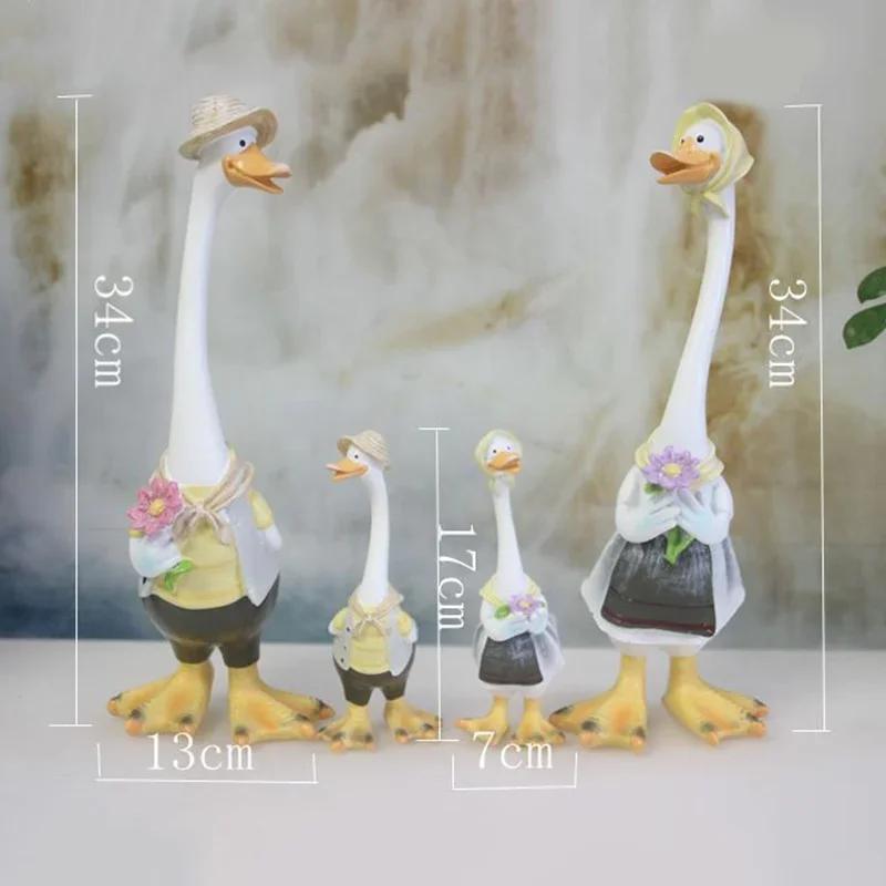 Art Craft Duck - Bahçe Heykeli Reçine Ördek Zanaat Figürler