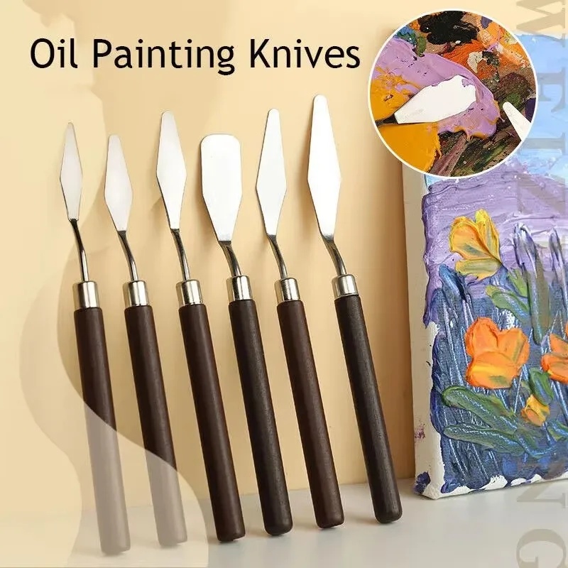 Painting Knife Palette - 1/2 set Paslanmaz Çelik Yağlı Boya