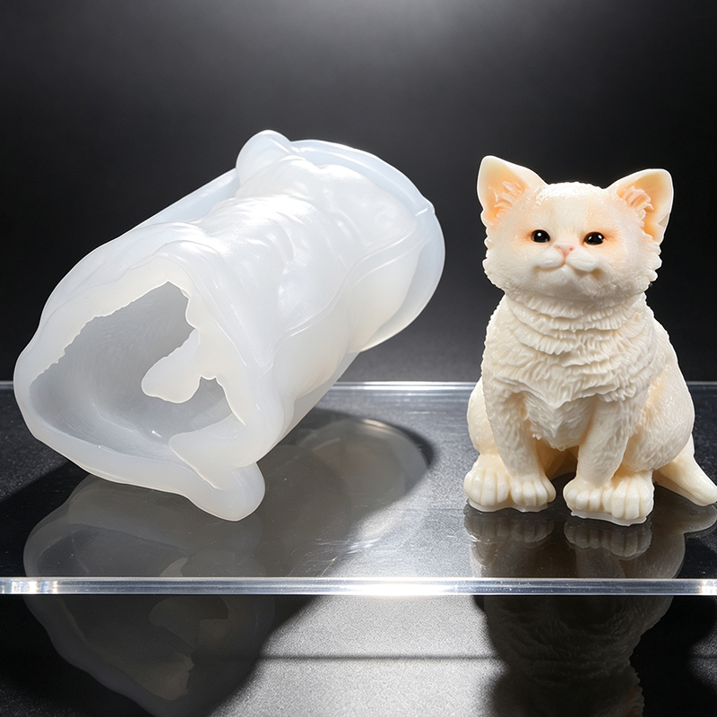 3D Kedi Silikon Kalıp DIY Mum  - Art Craft Show incelemesi ve fiyatı