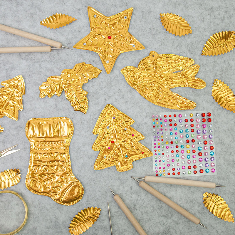 DIY Altın Folyo Sanat Rölyef N - Art Craft In Paper incelemesi ve fiyatı