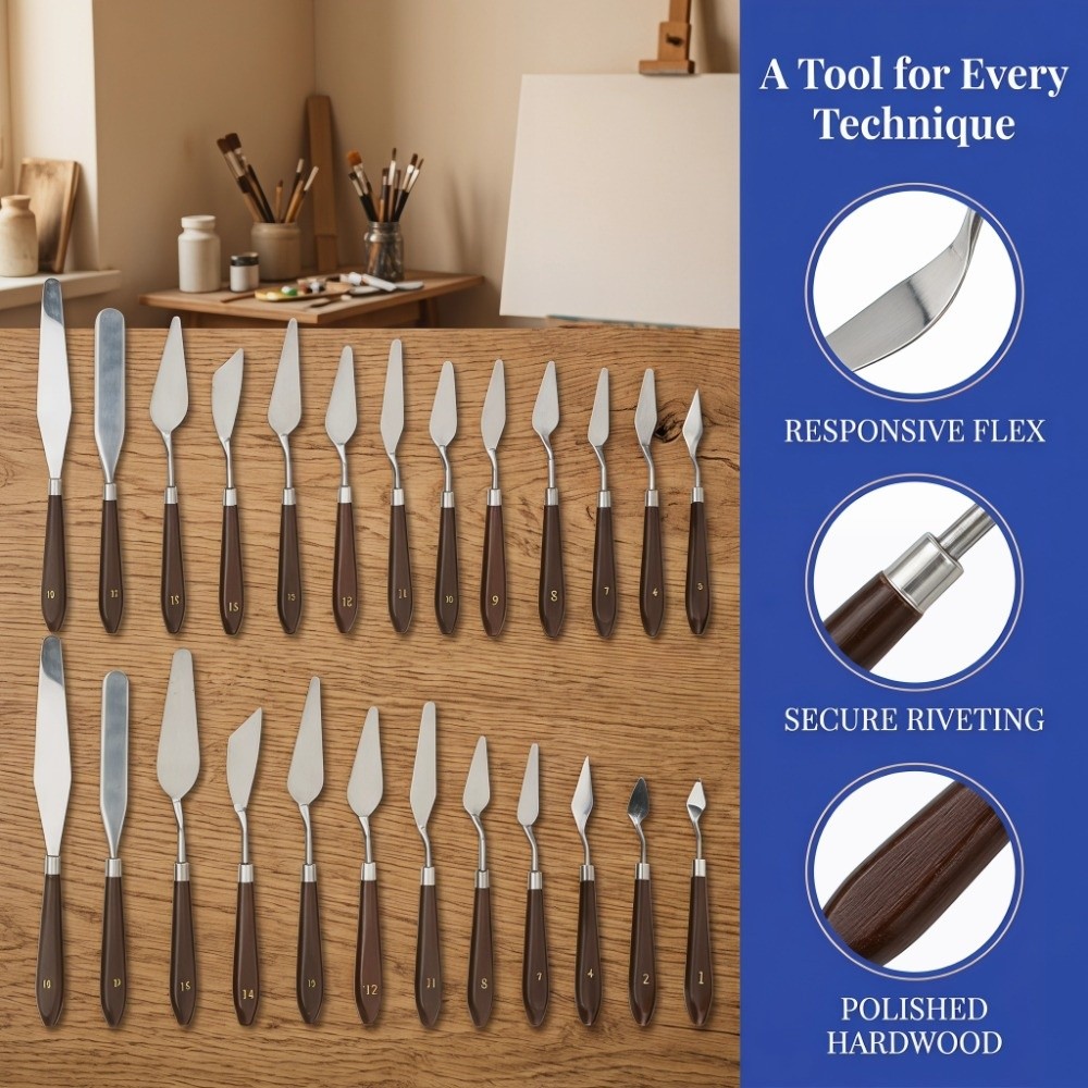 18 Parça Paslanmaz Çelik Boyam - Painting Knife Palette incelemesi ve fiyatı