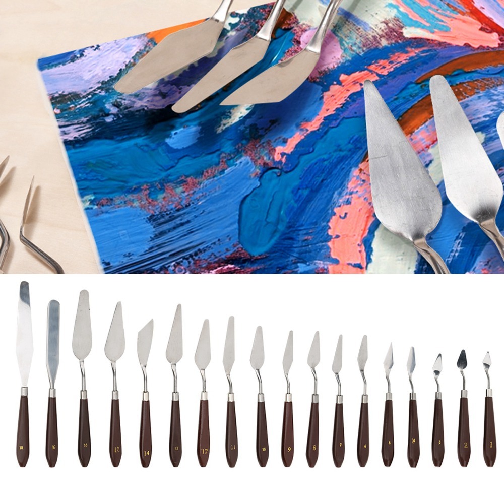 18 Parça Paslanmaz Çelik Boyam - Painting Knife Palette incelemesi ve fiyatı